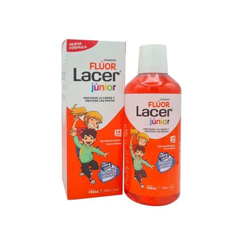 Comprar Elixir Lacer flúor diario 500 ml junior fresa a precio de oferta