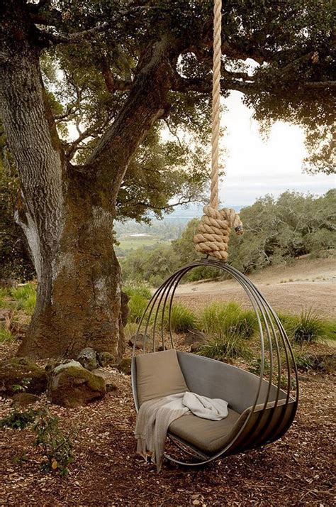 30 Creative Swing Chairs Garden Ideas That Looks Adorable Outdoor Bed Swing Backyard Hammock