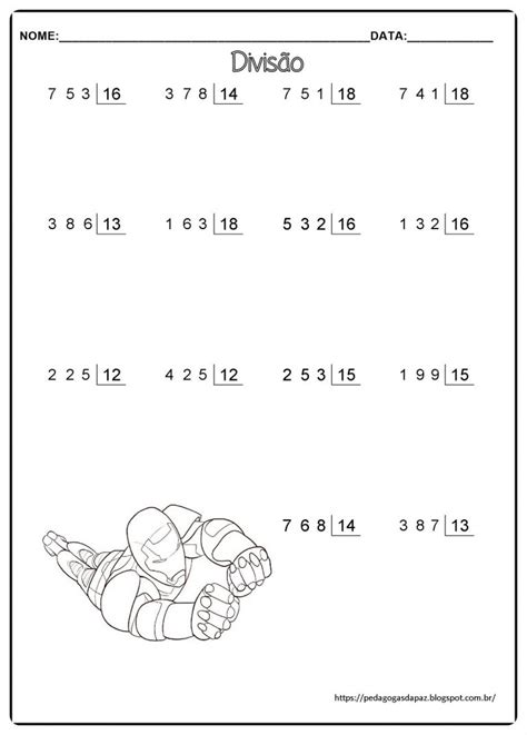 Atividades De Divis O Dois Algarismos No Divisor