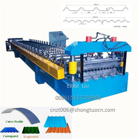 Building Material Aluminum Roof Glazed Tile Roll Forming Machine