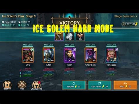 Ice Golem Stage Hard Raid Shadow Legends Youtube