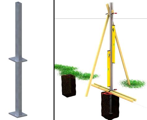 Pfostenträger für WPC Sichtschutz zum einbetonieren schnell kaufen