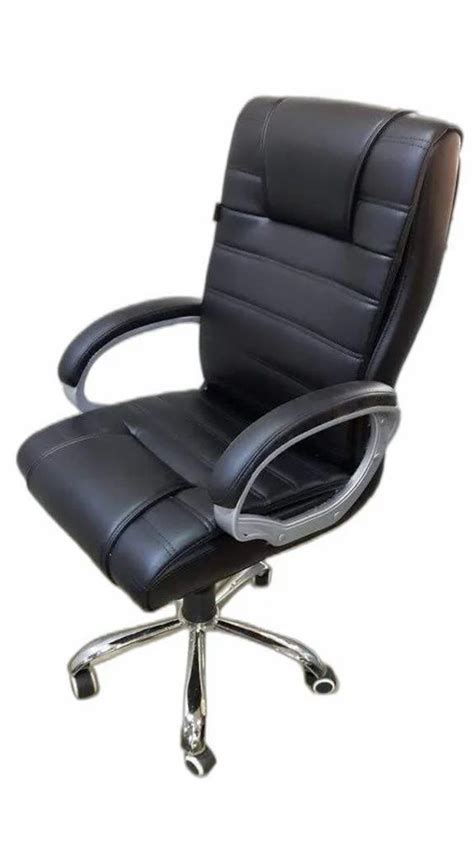 High Back Leather Revolving Office Chair Black At Rs In Indore