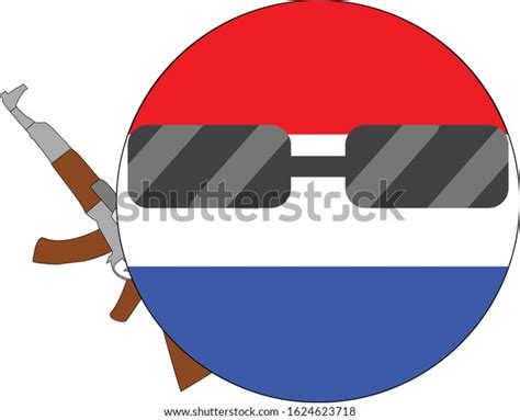 Cool Netherlands Flag Emoji Round Dutch Stock Vector (Royalty Free ...