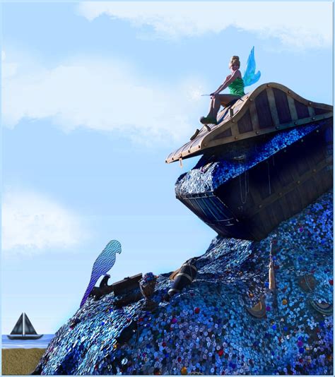 Tinkerbell Finds Treasure On The Beach By Thedreamfinder On Deviantart