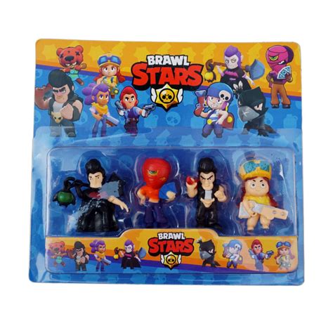 Figurine Brawl Stars Set 4 Eroi Toyska