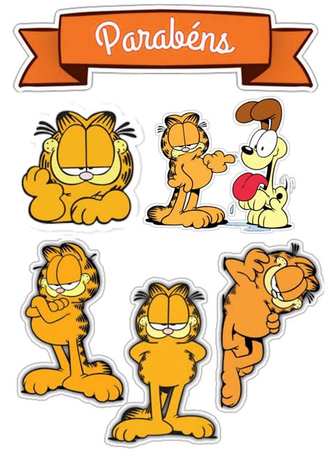 Pin De Tuka Fi Em Garfiel Bolo Garfield Bolos De Anivers Rio