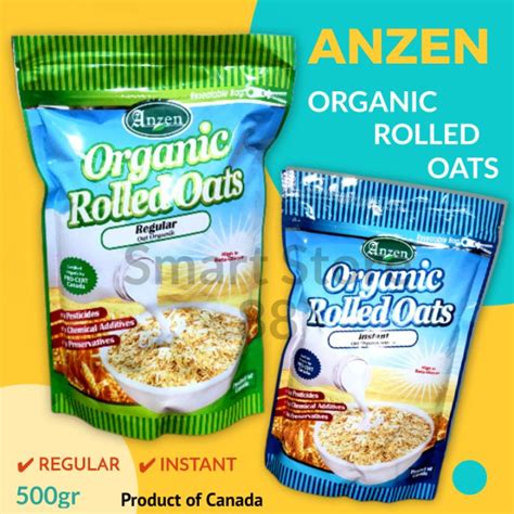 Jual ANZEN ORGANIC ROLLED OAT INSTANT REGULAR 500GR Shopee Indonesia