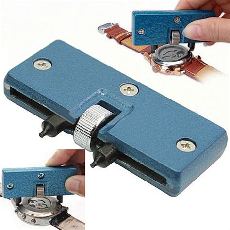 1x Adjustable Watch Back Case Cover Opener Remover Holder Wrench Repair