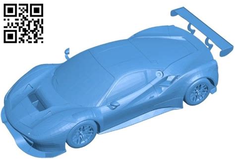 Ferrari 488 Car B005431 File Stl Free Download 3d Model For Cnc And 3d Printer Download Free