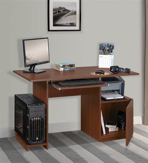 Buy Wing Computer Table In Acacia Dark Finish At 100 OFF By Delite Kom