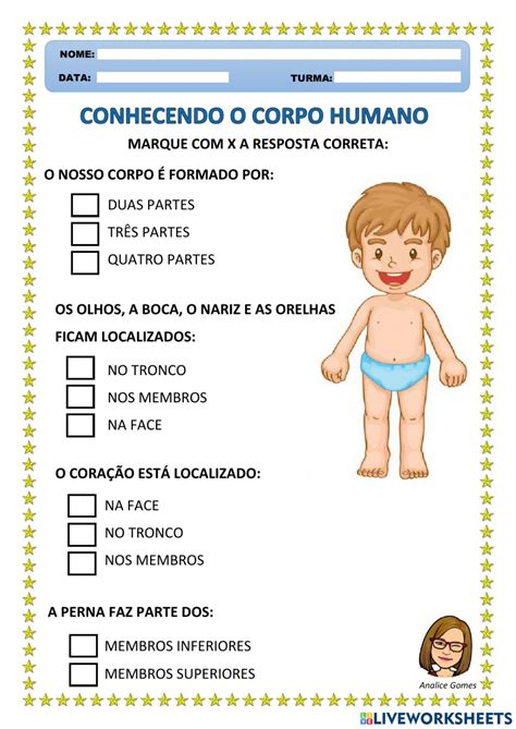 Atividades sobre o Corpo Humano Ideias divertidas e didáticas PDF