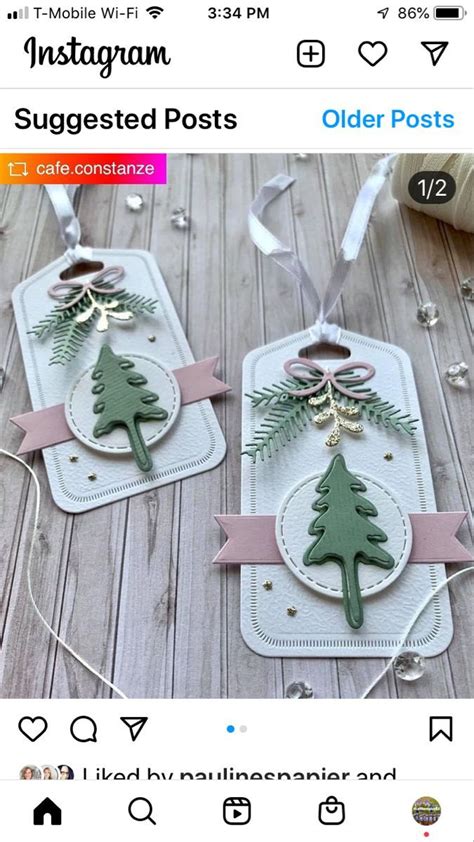 Pin By Rosa Harrington On Tags Christmas Gift Tags Handmade