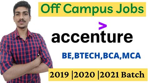 Accenture Recruitment Drive Be Btech Bca Mca For Batch