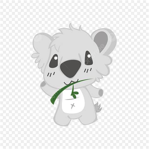 Koala Gray Gray Koala Cartoon Cartoon Animal Lovely Cute Animal Png