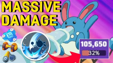 This Is The Best Build For Aqua Tail Azumarill Insane Damage Youtube