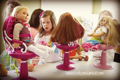 Doll Hair Salon American Girl Birthday American Girl Parties American Girl Birthday Party