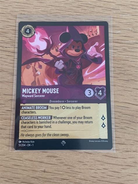 Disney Lorcana Mickey Mouse Wayward Sorcerer Super Rare EN Kaufen