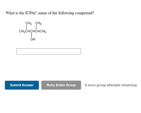 Solved What Is The IUPAC Name Of The Following Compound CHI Chegg