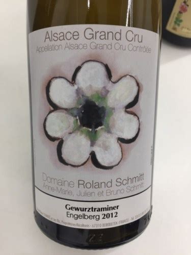 2020 Domaine Roland Schmitt Gewürztraminer Alsace Grand Cru Engelberg