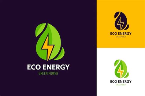 Plantilla De Logotipo De Energ A Renovable De Dise O Plano Vector Gratis