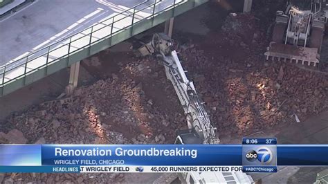 Wrigley Field officially breaks ground on renovations - ABC7 Chicago