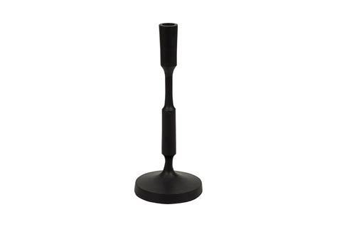 12 Black Metal Modern Taper Candle Holder Living Spaces