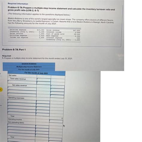 Solved Required Information Problem 6 7A Prepare A Chegg