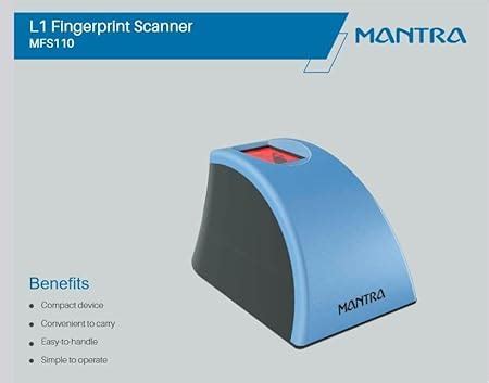 Mantra MFS 110 L1 Biometric Fingerprint Scanner Device NSK