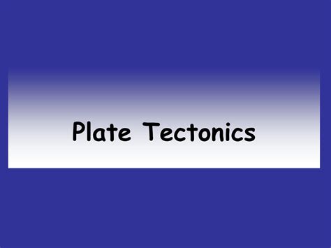 SOLUTION Plate Boundaries Studypool