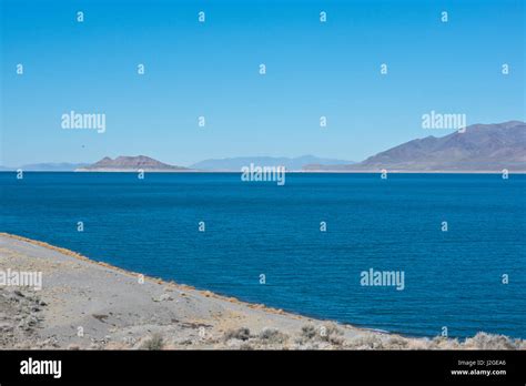 Usa Nevada Nixon Pyramid Lake Paiute Tribe Reservation Showing Lake