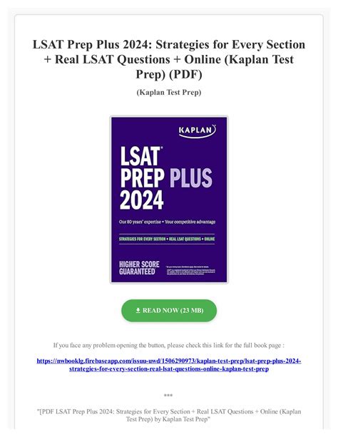 PDF LSAT Prep Plus 2024 Strategies For Every Section Real LSAT