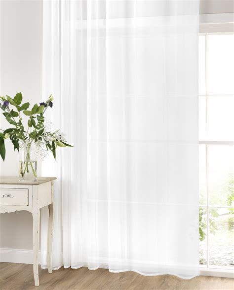 White Tape Top Voile Panel from Net Curtains Direct