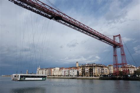 The historic Vizcaya Bridge in Bilbao, Spain