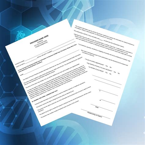 Printable Hipaa Consent Form Canva Template Digital Download Etsy