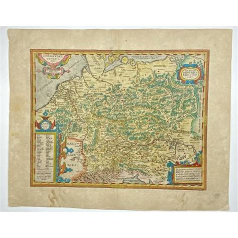 Lot Of 14 Maps Of Germany Nova Totius Germaniae Descriptio Old Map