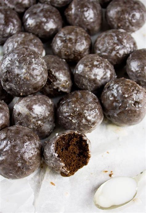 Caramel Spiked Chocolate Donut Holes The Best Baked Donut Holes You Ll