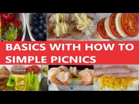 PICNIC FOOD BASICS ASMR nourriture de pique nique ピクニックフード Picknick