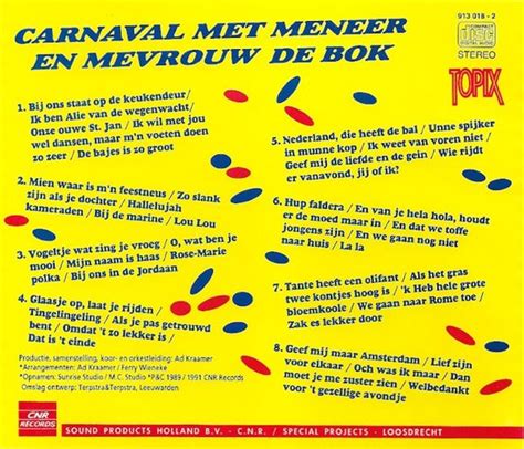 Carnaval Met Meneer En Mevrouw De Bok Meneer En Mevrouw De Bok