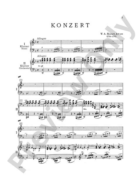 Mozart Piano Concerto No In D Minor K Piano Concerto No