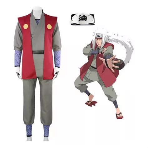 Ninja Jiraiya Set De Cosplay De Anime De Naruto Meses sin interés