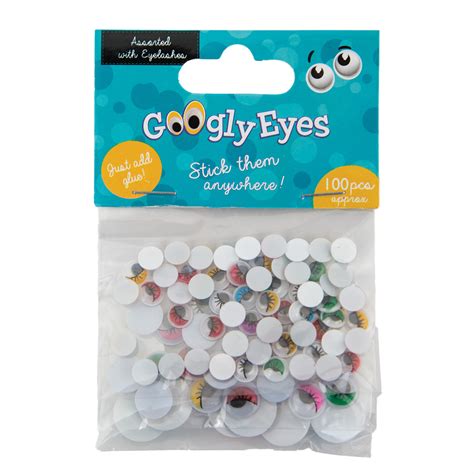 Googly Eyes Assorted With Eyelashes