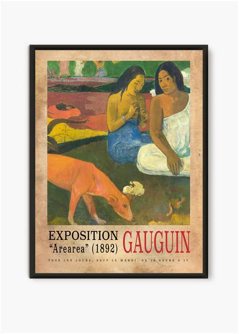 Gauguin Poster 1892 Museum Poster Gauguin Art Gauguin Wall Etsy