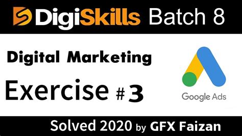 Digiskills Digital Marketing Exercise Batch Digital