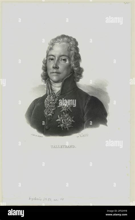 Portrait Of Charles Maurice De Talleyrand P Rigord Stock Photo Alamy