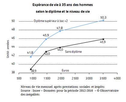 Quelles Sont Les In Galit S Desp Rance De Vie En Fonction Du Revenu