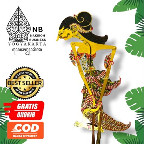 Jual Wayang Kulit Asli Sembadra Sembodro Emas Brom Alusan Ukuran Cm