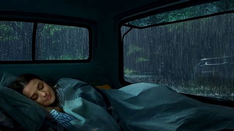 Rain Sounds For Sleeping Sleep Immediately With Heavy Rain On Car