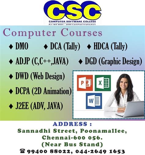 CSC poonamallee - " CSC Computer Education is one of the...