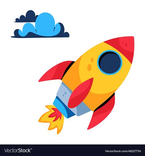 Rocket launch Royalty Free Vector Image - VectorStock